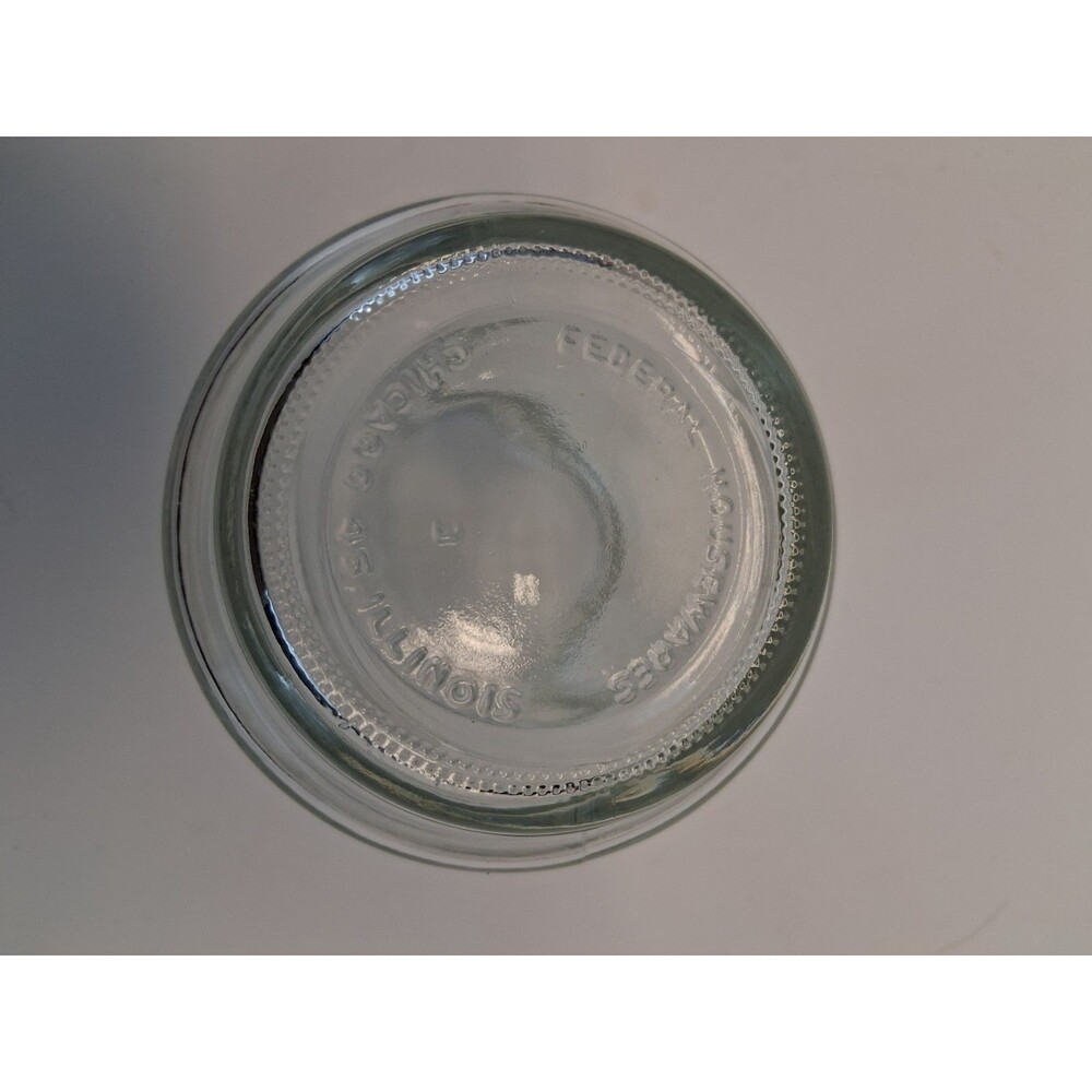 VTG Federal Housewares Glass Push Food Chopper Green 16 oz Stainless USA 1960s - Picture 3 of 8